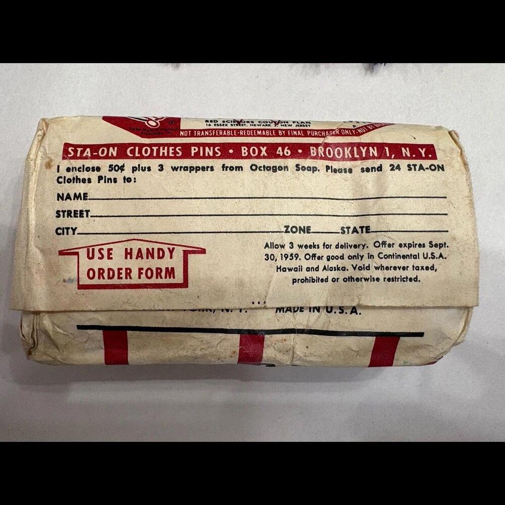 1950’s Vintage Colgates Octagon All Purpose Soap Large Size Discontinued, Coupon - Picture 4 of 8
